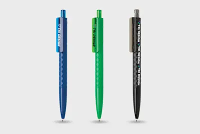 Penna con texture a diamante