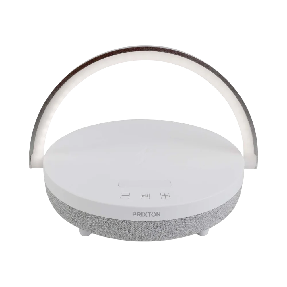 PDP - prixton4in110wbluetoothspeakerwithledlightandwirelesschargingbase square #00000000 background