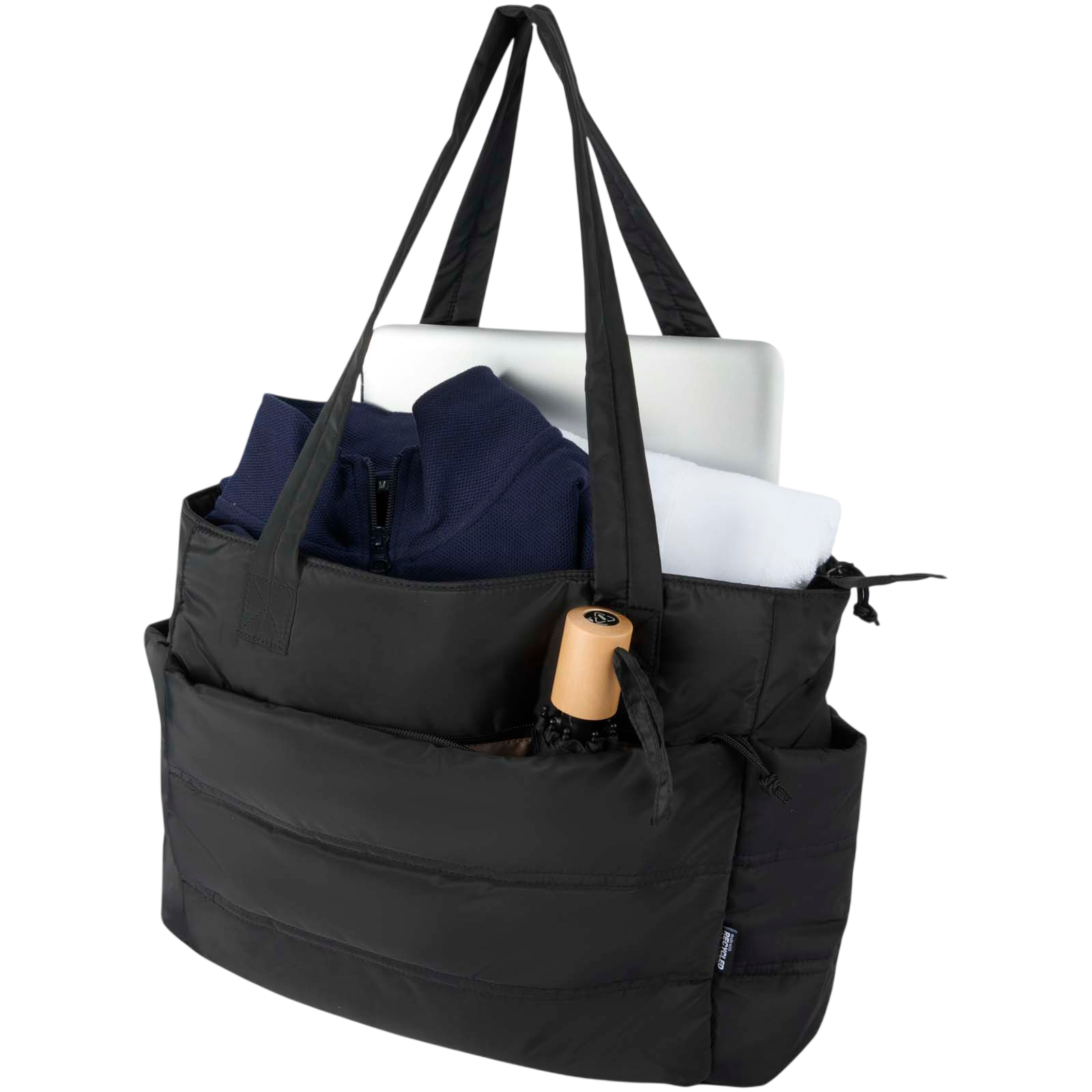 puffer156grsrecycledlaptoptotebag18l - supplier_transparent