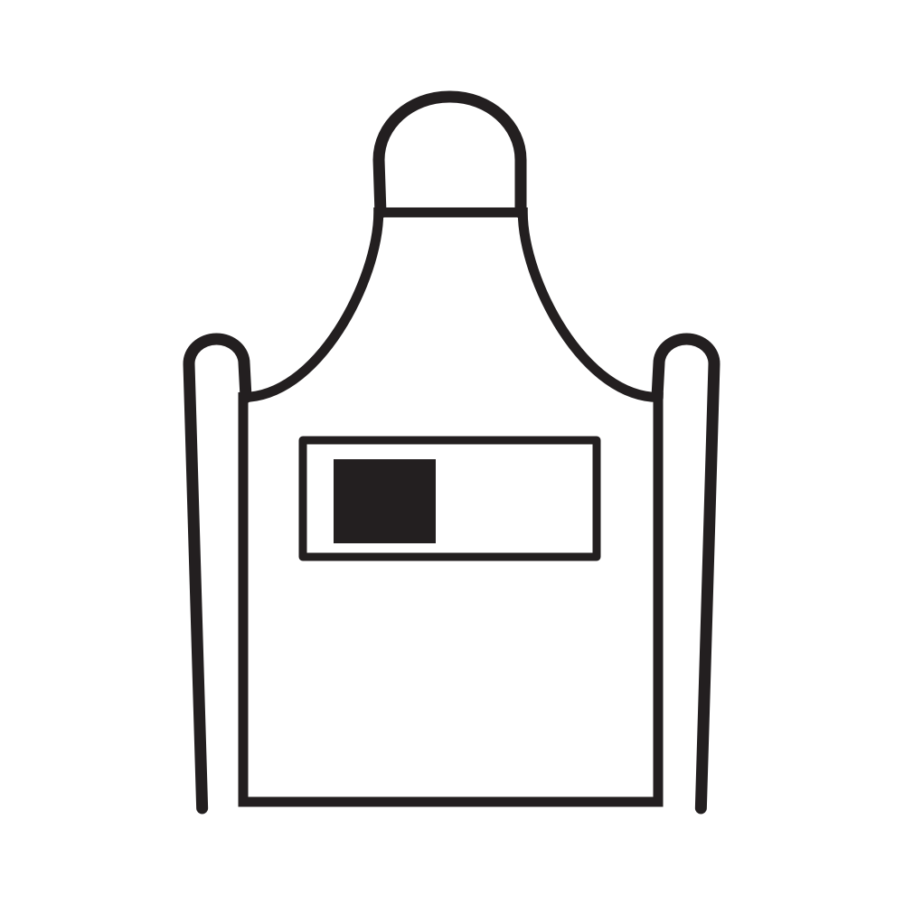 170 x 140 mm - Rechter zak