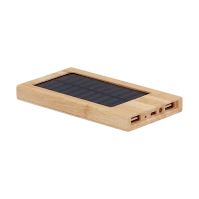 Power Bank Solare in Bambù 4000 mAh
