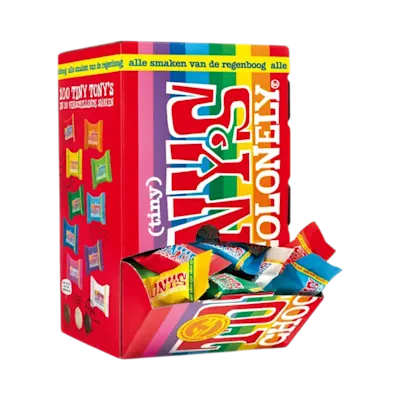 100 Tiny Tony's with own sticker in a box