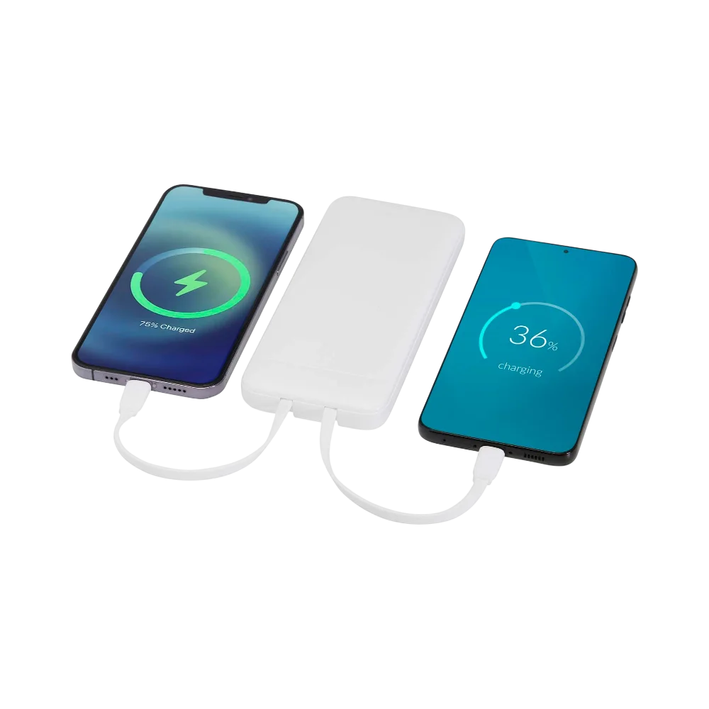 PDP - adhil10000mah10wrecycledplasticpowerbankwith2builtincables square #00000000 background