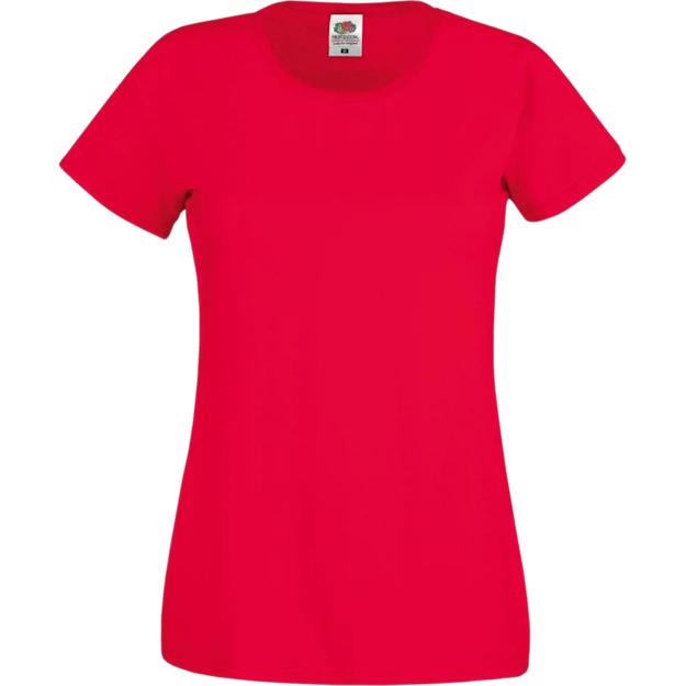 ICON - fruitoftheloomladyfitoriginalt red