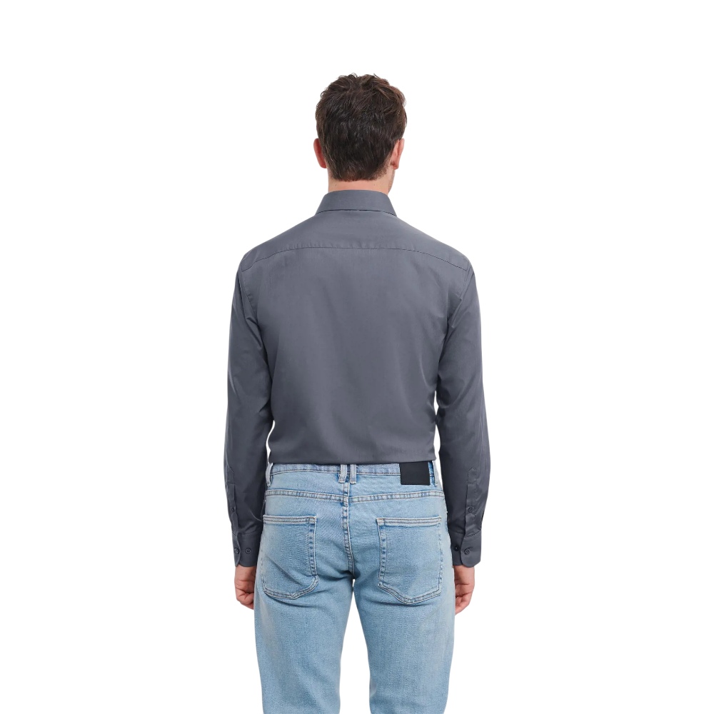 PDP - russellmenlsltailoredpolycotpoplinshirt square #00000000 background