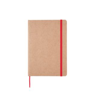 A5 recycled kraft notebook red