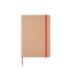 A5 recycled kraft notebook red