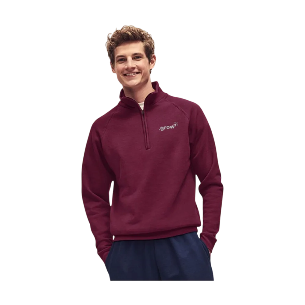 Fruit of the Loom Classic Zip Neck Sweat PDP