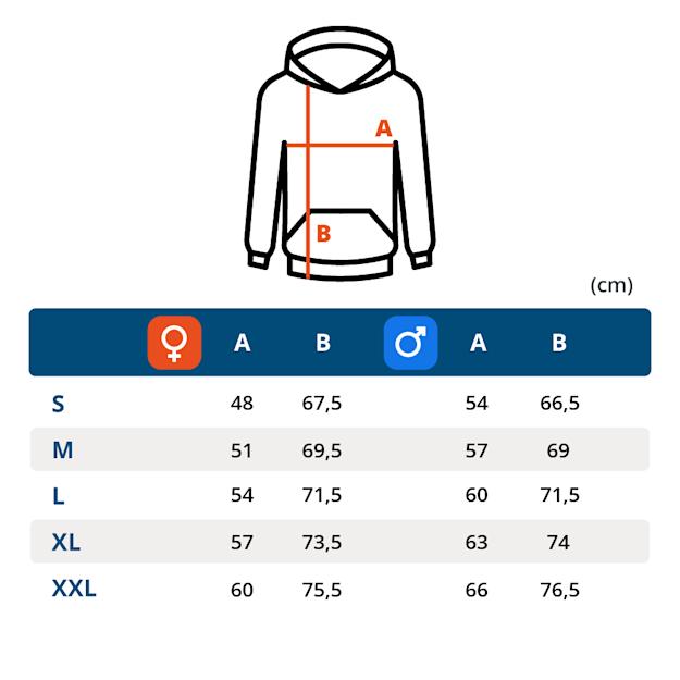 russelziphoodjacket180gsm9266mm9266fw size chart