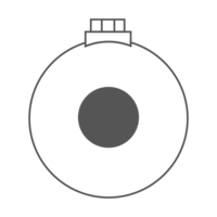 ICON bbeautyfoldablebrushmirror 25mm