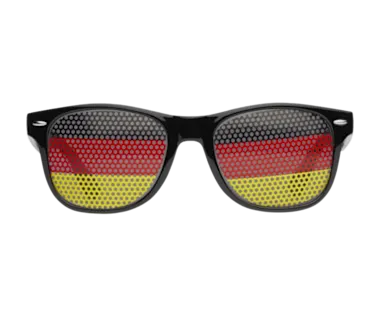 Lunettes de soleil sport à motif drapeau Edit Slug