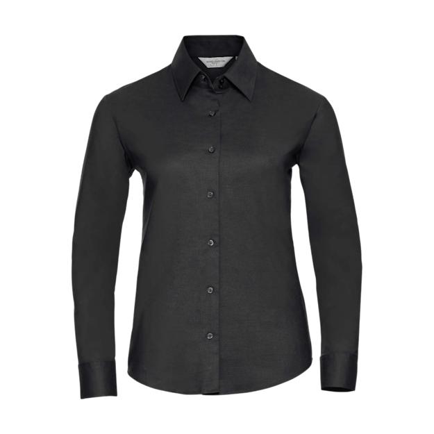 ICON - russellladieslslclassicoxfordshirt black