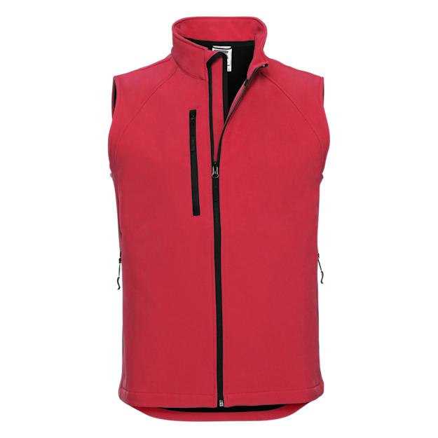russellmensoftshellgilet red
