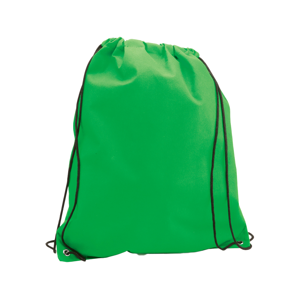 drawstring bag nonwoven color green
