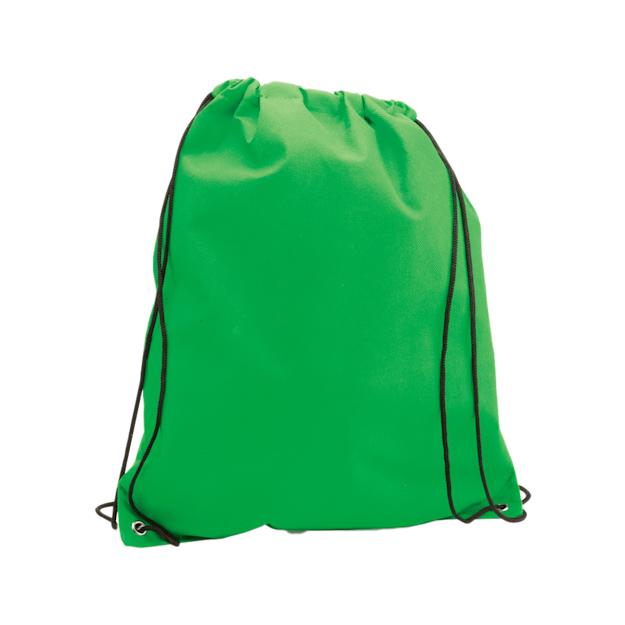 drawstring bag nonwoven color green