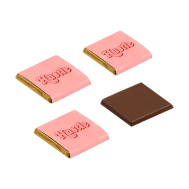 Chocolate Squares with Recycled Paper