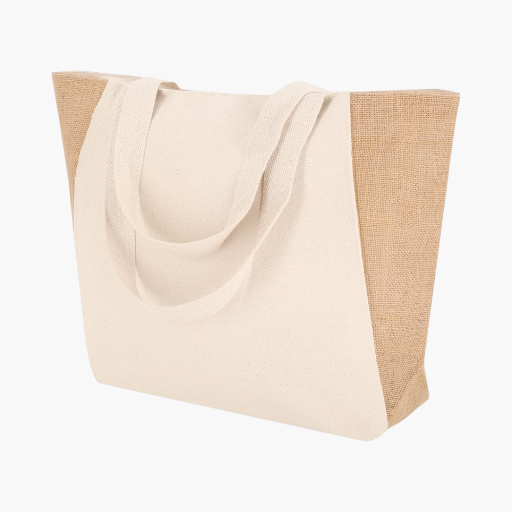Borsa Shopper in Juta e Cotone