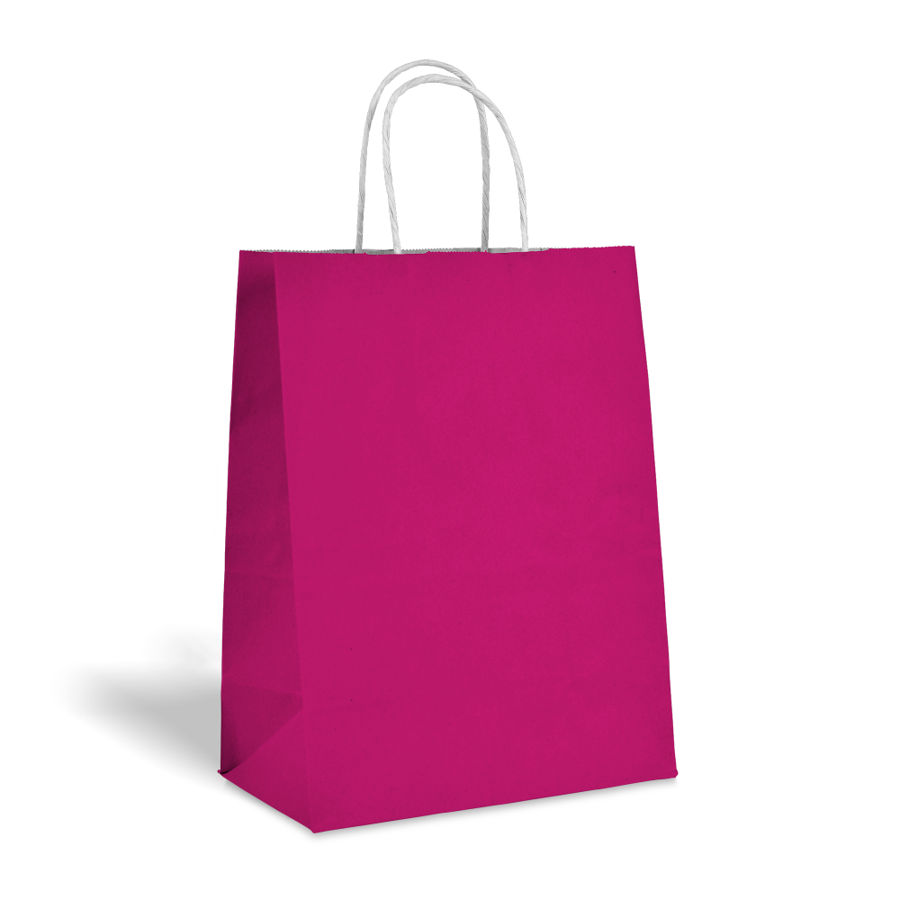 Pink Kraft bags color big icons