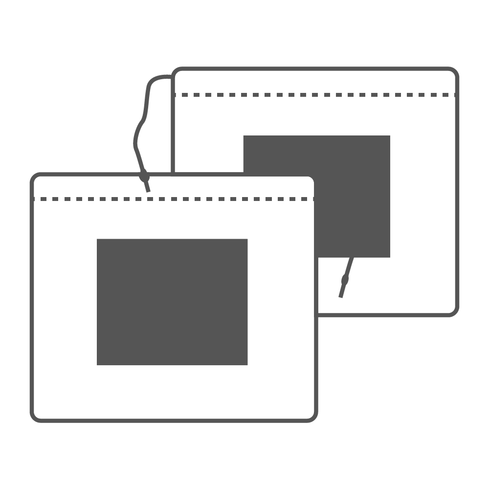120 x 100 mm - Dubbelzijdig