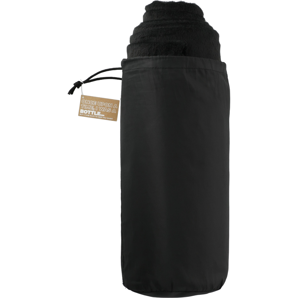 ICON - 100recycledpetfleeceblanketwithrpetpouch black