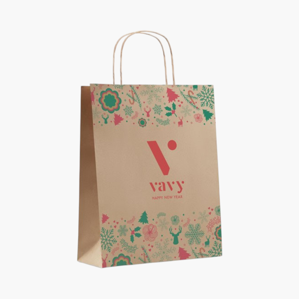 PDP - baomediumchristmasmediumgiftpaperbag square #F8F8F8 background