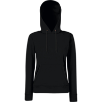 ICON - fruitoftheloomladyfitclassichoodedsweat black