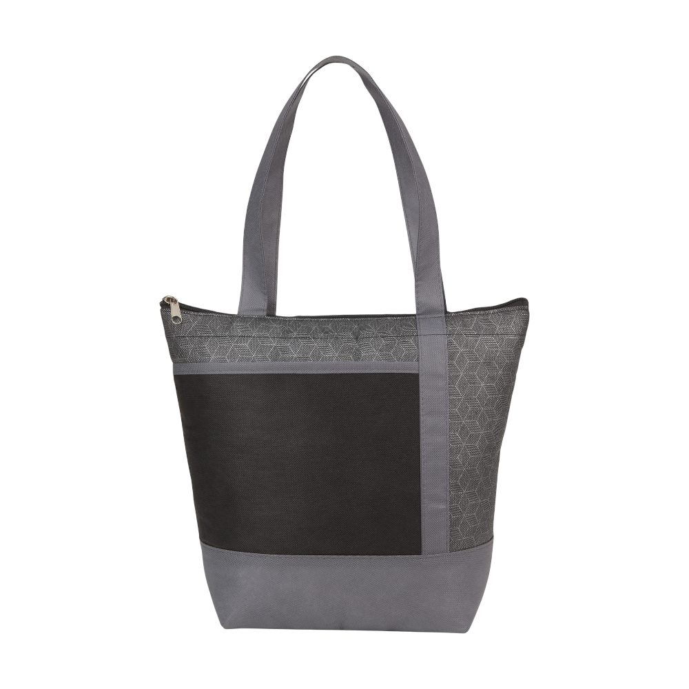 ICON - chromenonwoven9canlunchcooler black