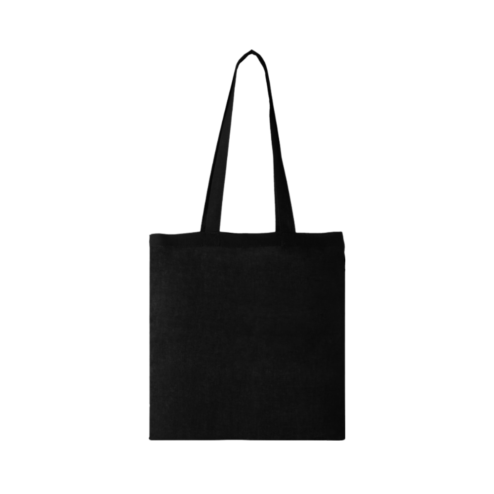 Carolina 100 gsm cotton tote bag 7L black