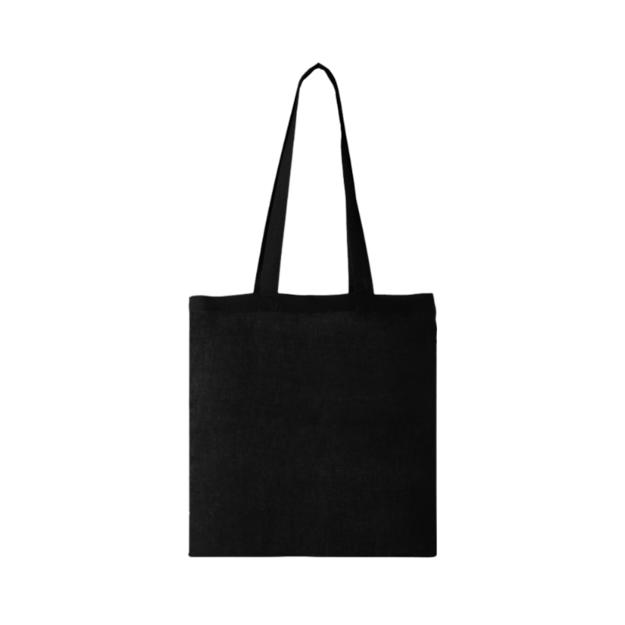 Carolina 100 gsm cotton tote bag 7L black