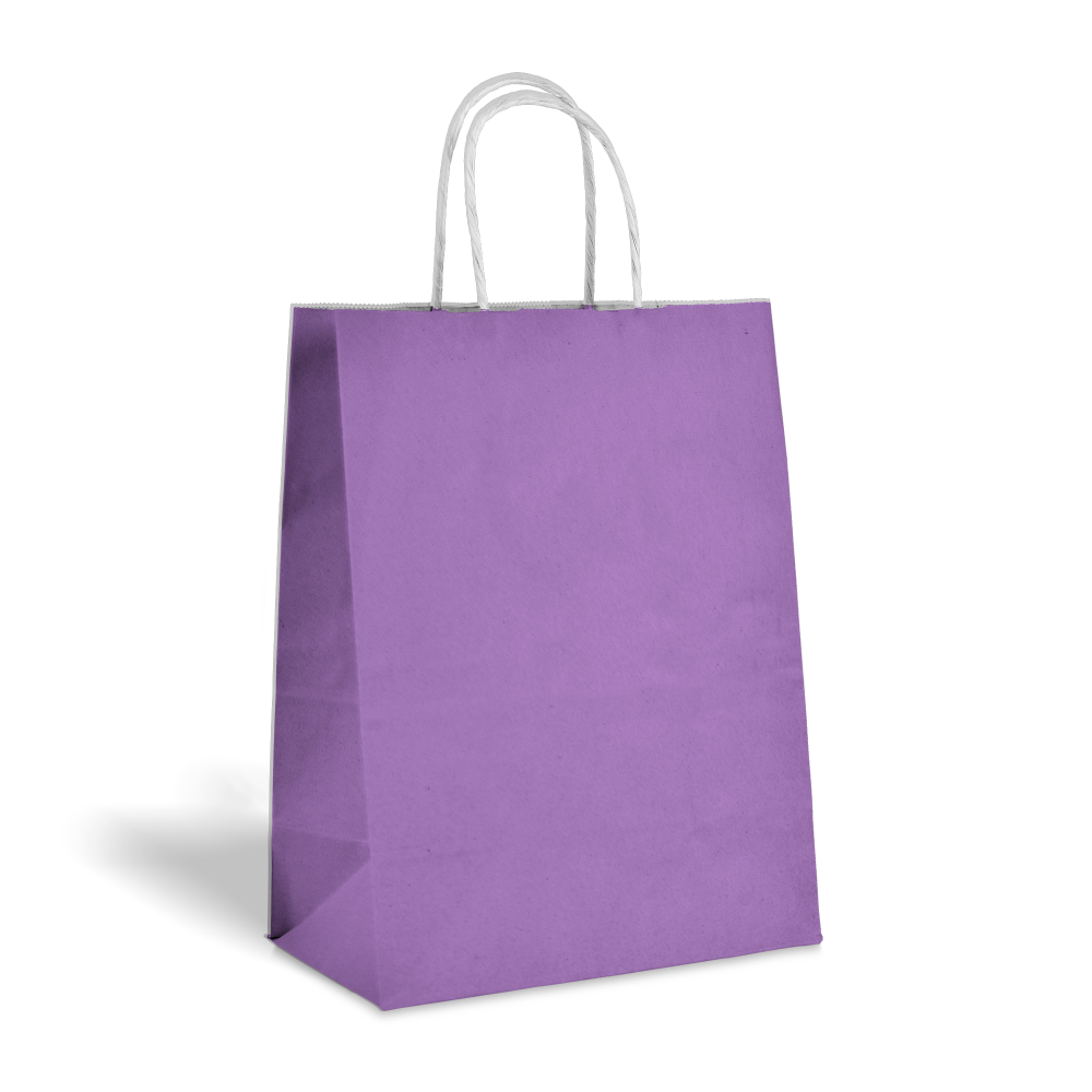 Purple Kraft bags color big icons