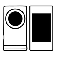 50 x 80 mm - Ø 30 mm - Retro e fronte