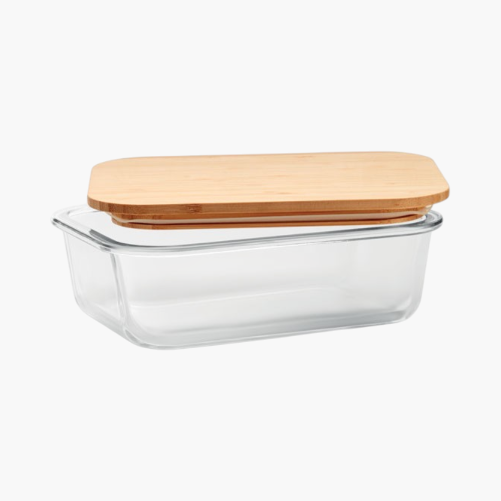 PDP - tundralunchboxglasslunchboxwithbamboolid square #F8F8F8 background