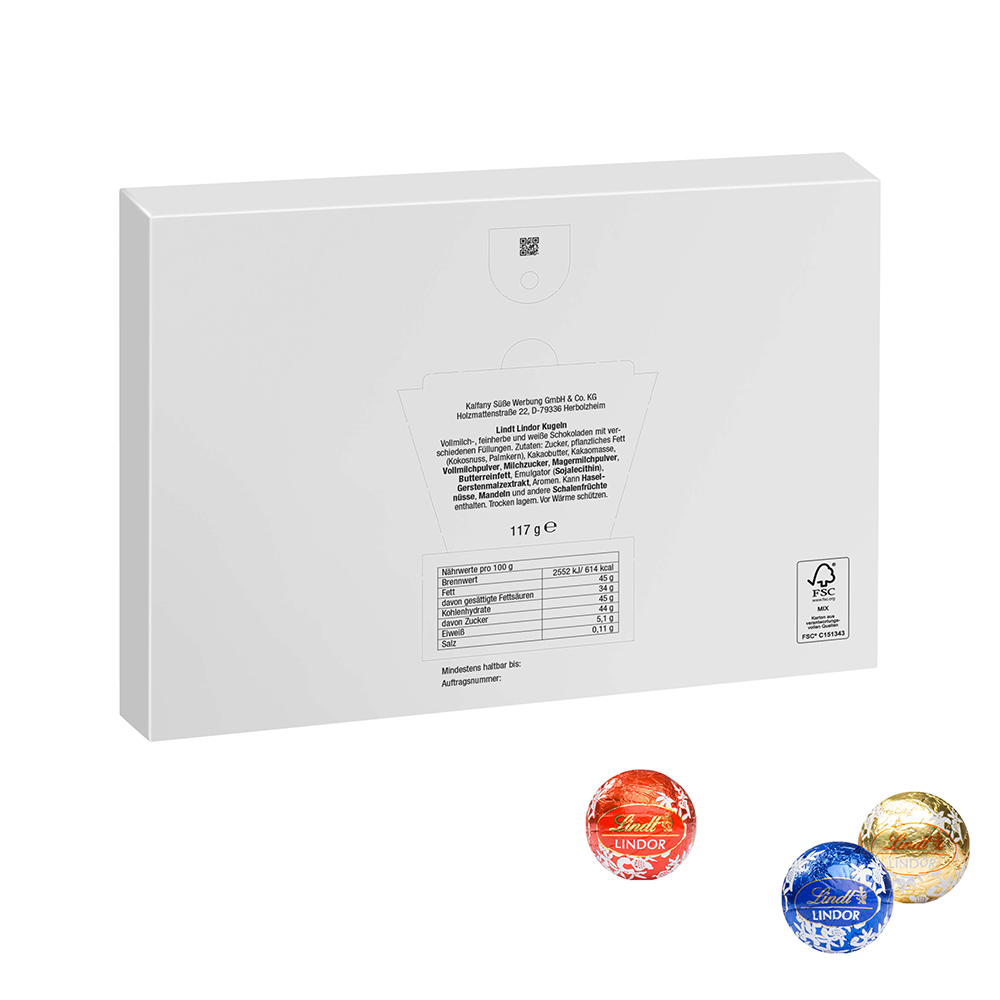 Premium Gift Advent Calendar Eco with Lindor balls setting 1
