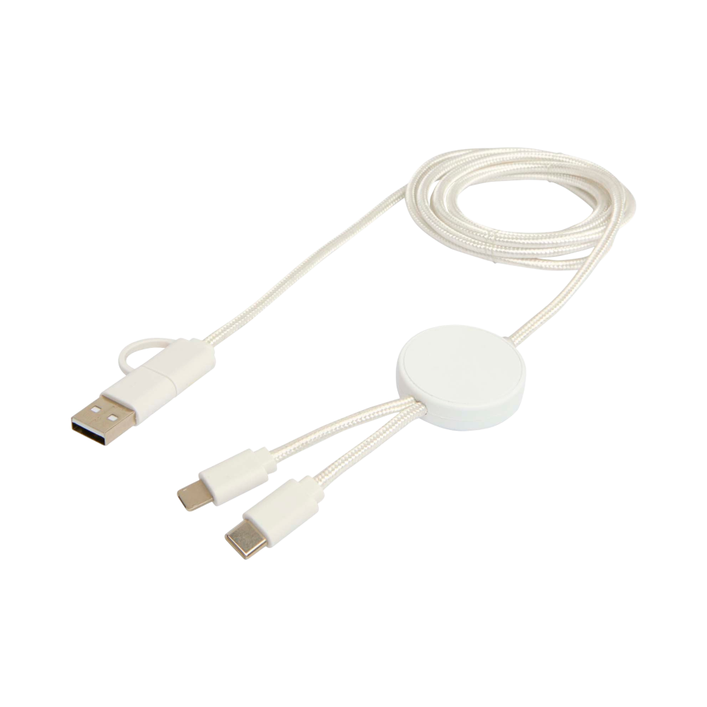 Citala 5-in-1 Recycled Plastic Data Sync and Fast Charge Cable