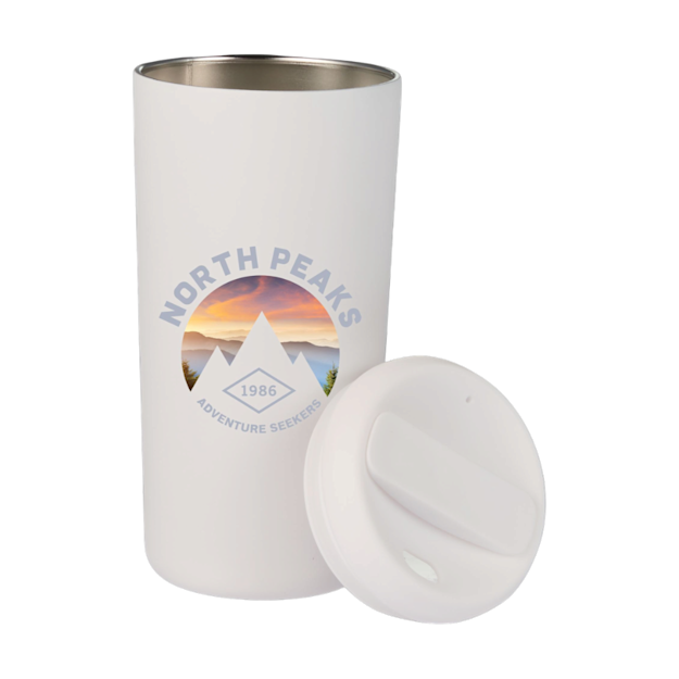 PDP - drakeecofriendlyvacuuminsulatedtumbler16oz square grey background