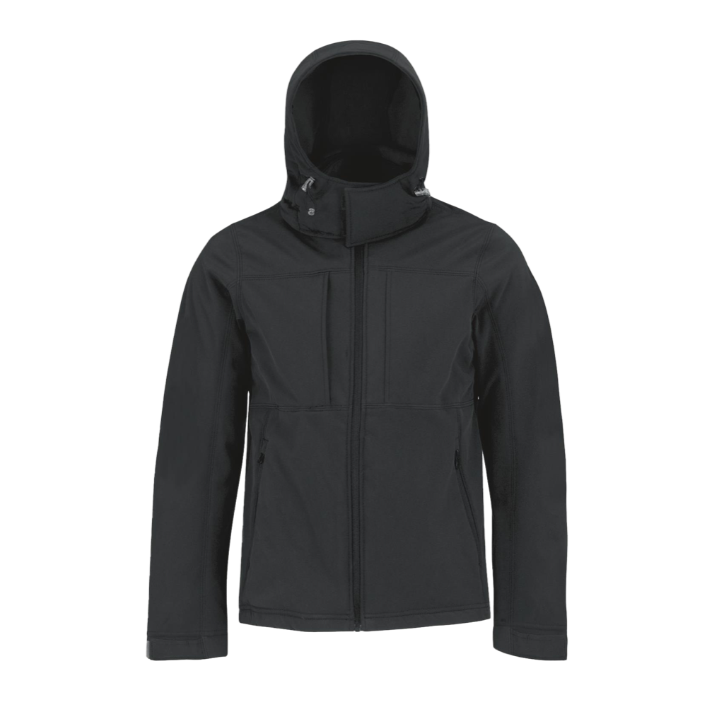 B&C Hooded Softshell jacket icon navy
