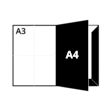 A3 folded to A4