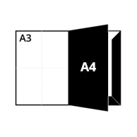 A3 folded to A4