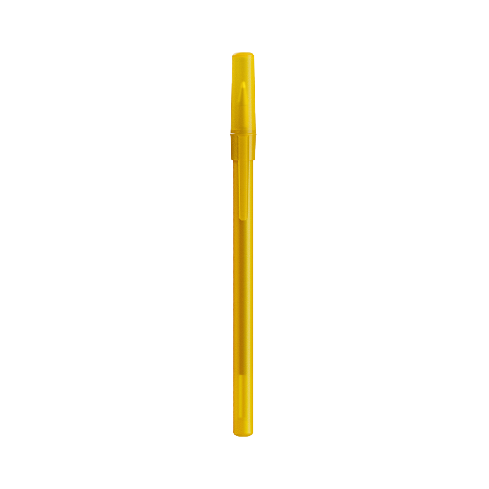 bicroundsticballpen Frosted yellow