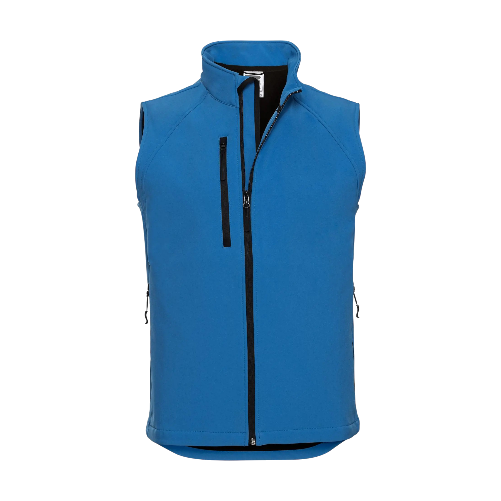 ICON - russellmensoftshellgilet azure_blue