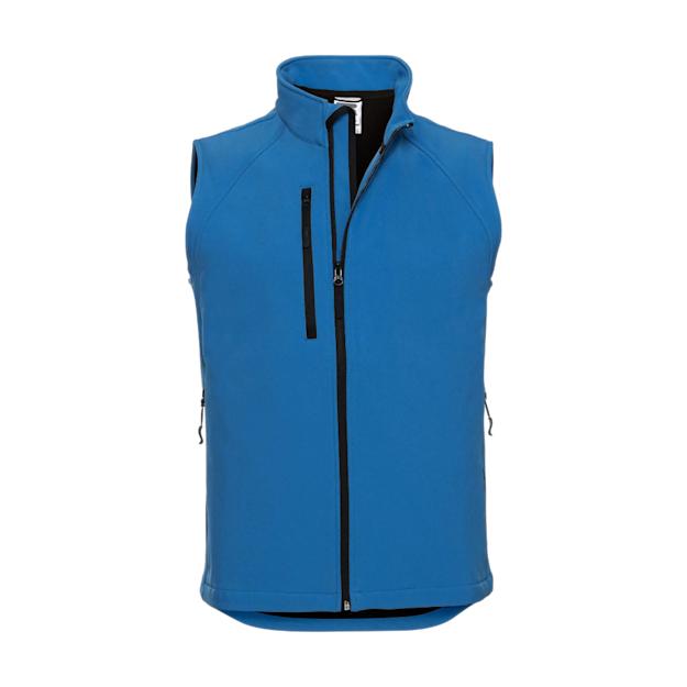 ICON - russellmensoftshellgilet azure_blue