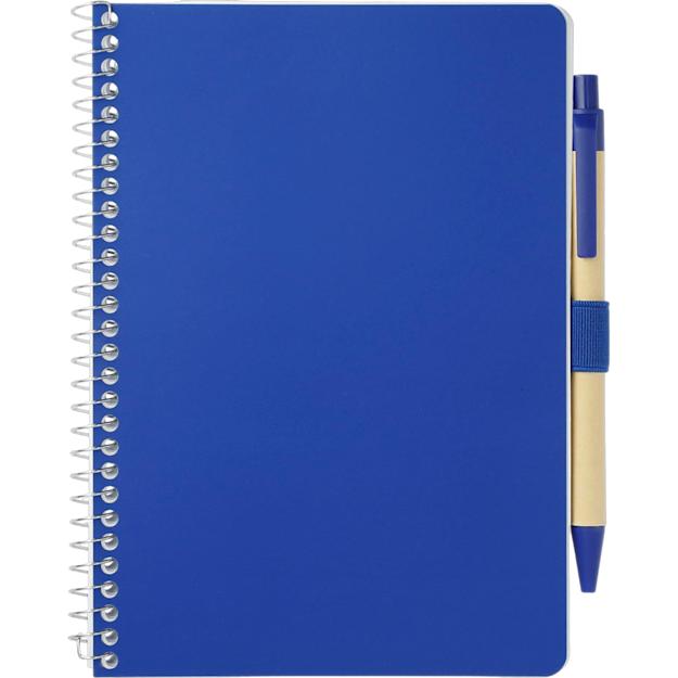 ICON - mixspiralnotebookpen5x7in blue
