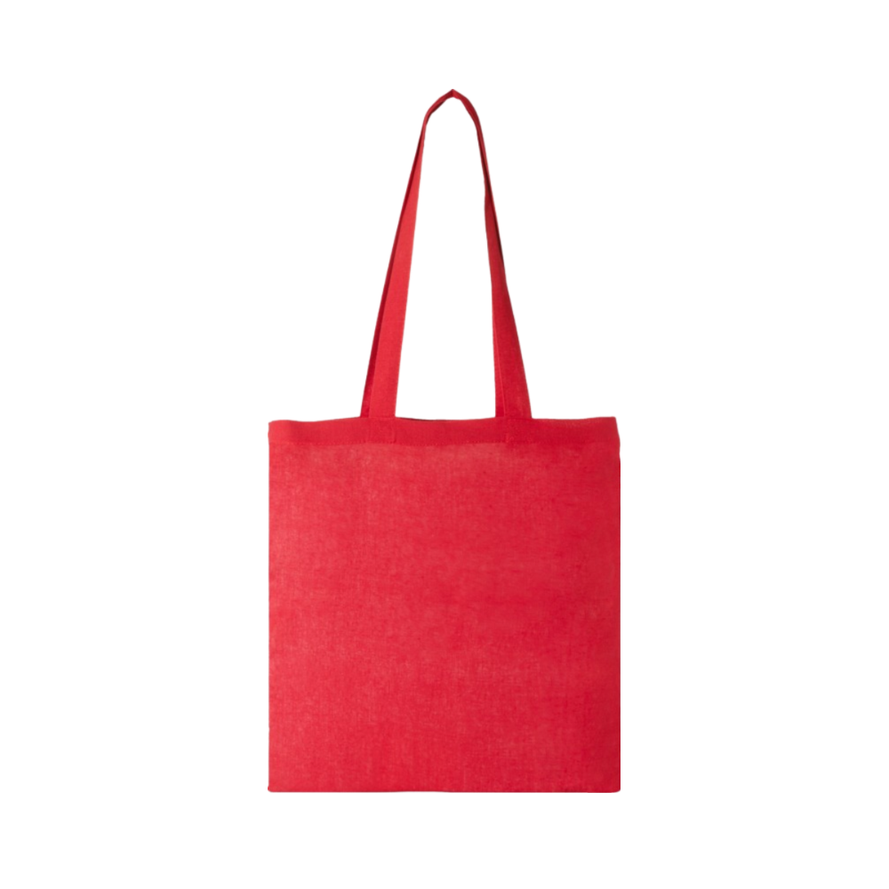 Carolina 100 gsm cotton tote bag 7L red