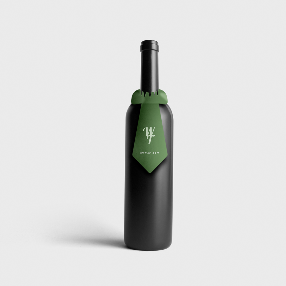 Bottle neck label tie PDP