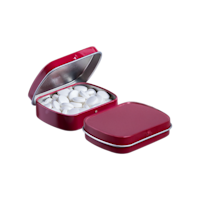 minihingedtin WINE RED