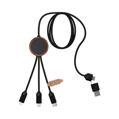 C37 40W 5-in-1 rPET Light-Up Charging Cable