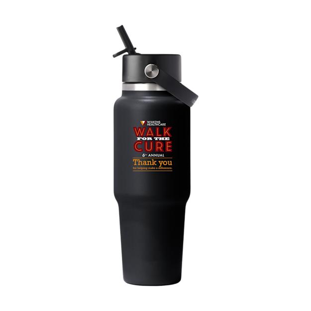 Travel Bottle with Flex Straw Cap 32 oz