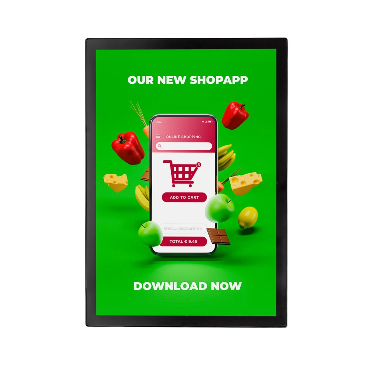 Slim Magnetic Poster Display Frame main image