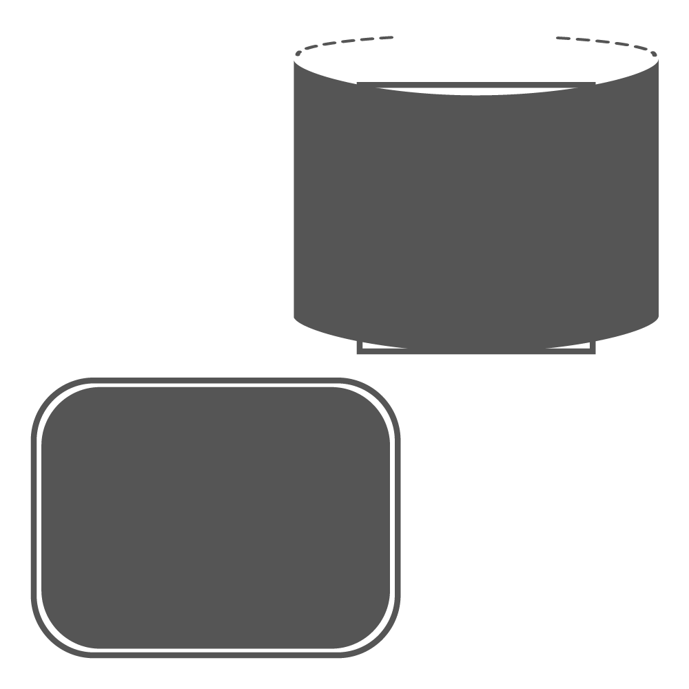 84 x 68 mm - 283 x 115 mm | Högtalare - Fodral