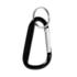 6. Timor RCS recycled aluminium carabiner keychain Black